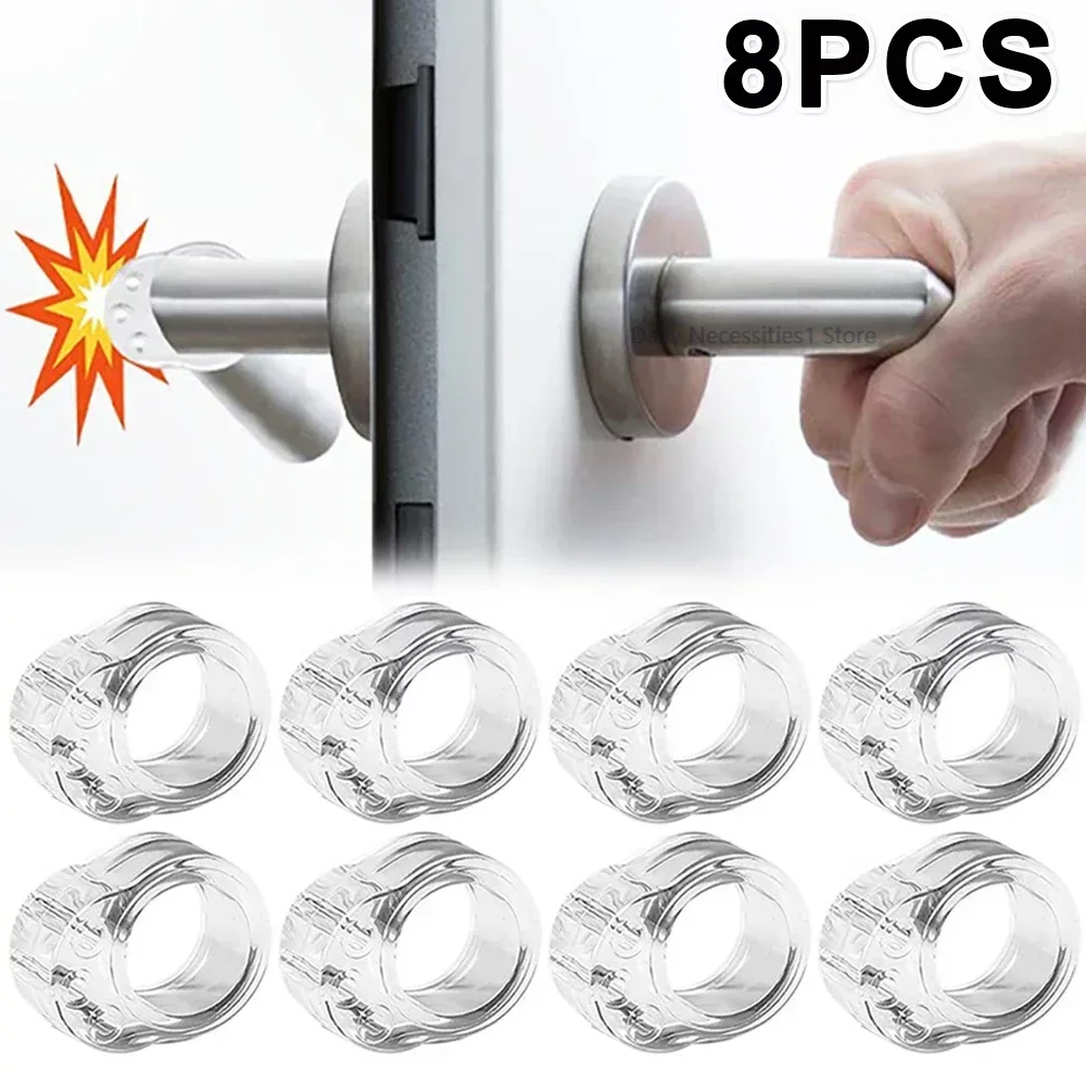 Home Improvement And Supply - ไม่มีเจาะประตูบัฟเฟอร์เฟอร์นิเจอร์ Home Improvement อุปกรณ์โปร่งใสซิลิโคน Wall Handle