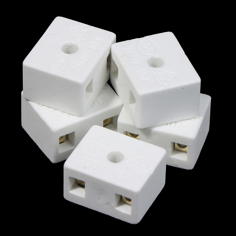 Home Improvement And Supply - ใหม่ 5 ชิ้นเซรามิคโพสต์เทอร์มินัลบล็อก 10A 250V อุปกรณ์ปรับปรุงบ้านอุปกรณ์ไฟฟ้าตัวเชื่อมต่อเทอร์มินัลตัวเชื่อมต่อ