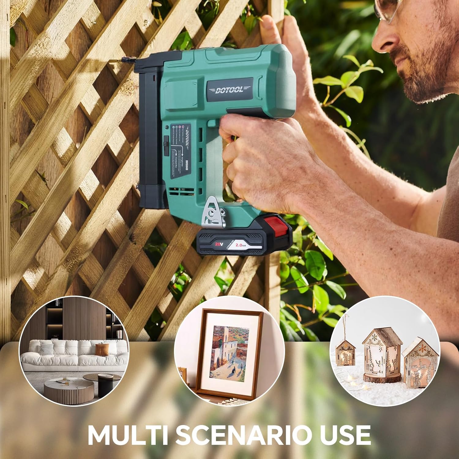 ปืนยิงตะปูไร้สายแบบใช้แบตเตอรี - Home Improvement Brad บทวิจารณ์และราคา
